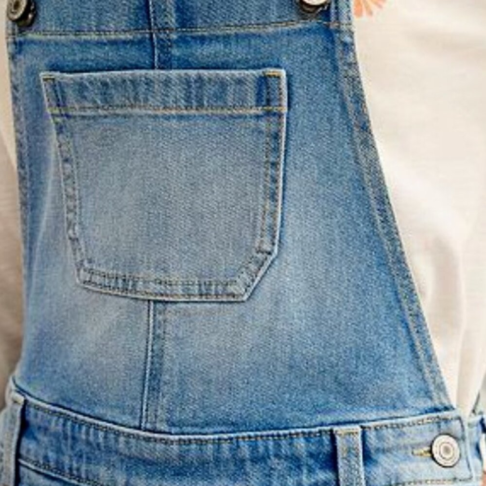 SO Straight Leg Denim Overalls - - Never Worn